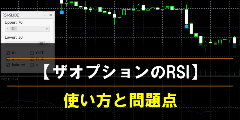 ザオプションのRSI使い方と問題点